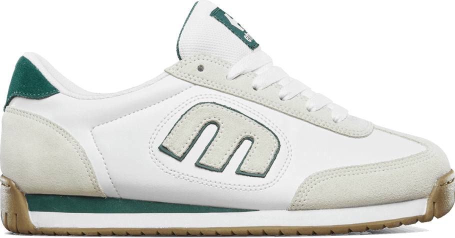 Etnies White/Green LO-CUT II LS