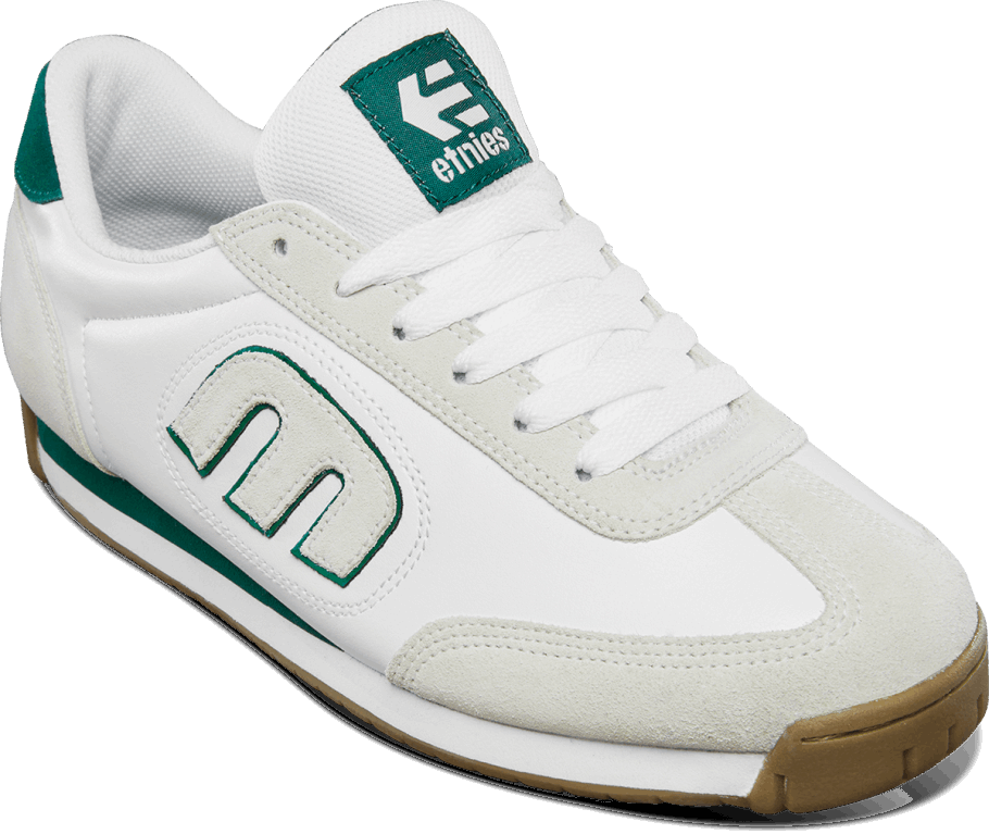 Etnies White/Green LO-CUT II LS
