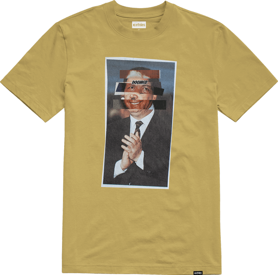 DOOMED FOOTBALL TEE Mustard Etnies